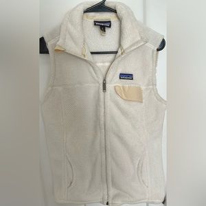 Patagonia Re-Tool Zip Up Vest in Ivory/Cream (Size Medium)